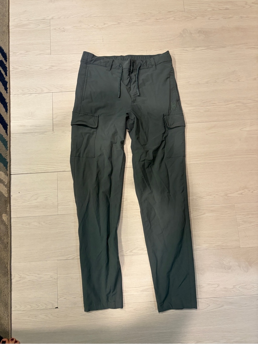 Psycho Bunny Boys Olive Green Cargo Pants
